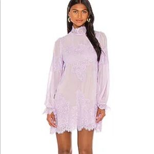 Lavender lace dress